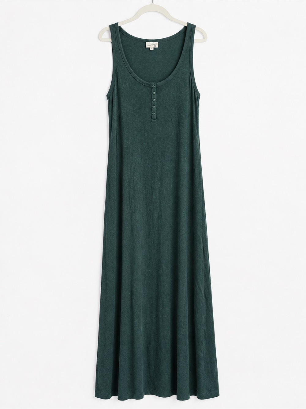 Universal Thread Sleeveless Henley Maxi Dress in Deep Teal